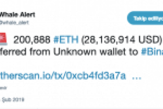Binance’de Hareketli Saatler: 135 Milyon Dolarlık Ethereum Harekete Geçti